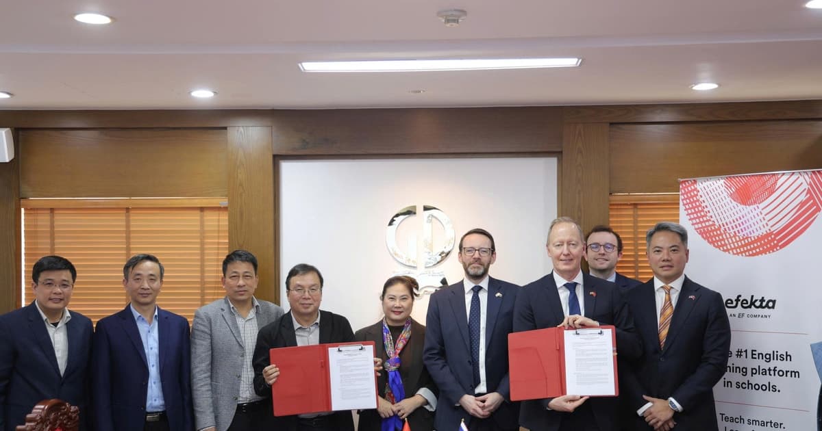 Nhà xuất bản Giáo dục Việt Nam kí Biên bản ghi nhớ hợp tác trong lĩnh vực dạy và học tiếng Anh với Tập đoàn Efekta Education (Vương quốc Anh)