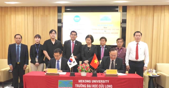 Trường ĐH Cửu Long hợp tác với đối tác Hàn Quốc về GD-ĐT và nhân lực