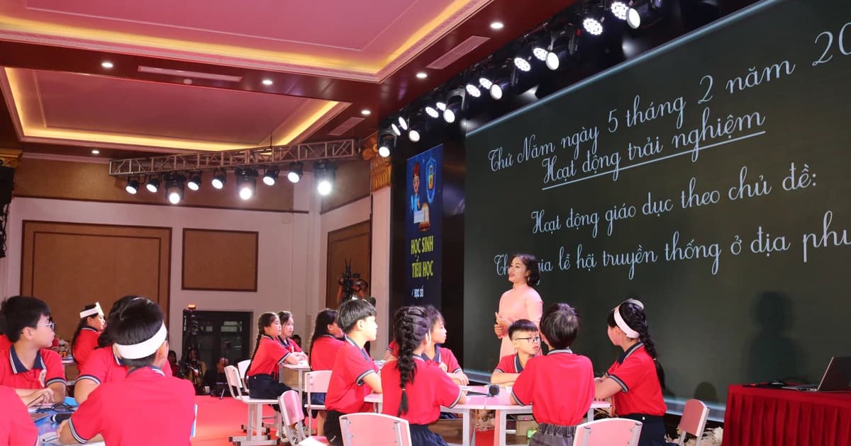 Đổi mới hoạt động trải nghiệm cho học sinh tiểu học tại Hải Phòng