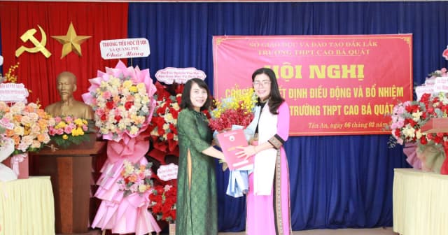 Sở GD&ĐT Đắk Lắk bổ nhiệm cán bộ quản lý trường học