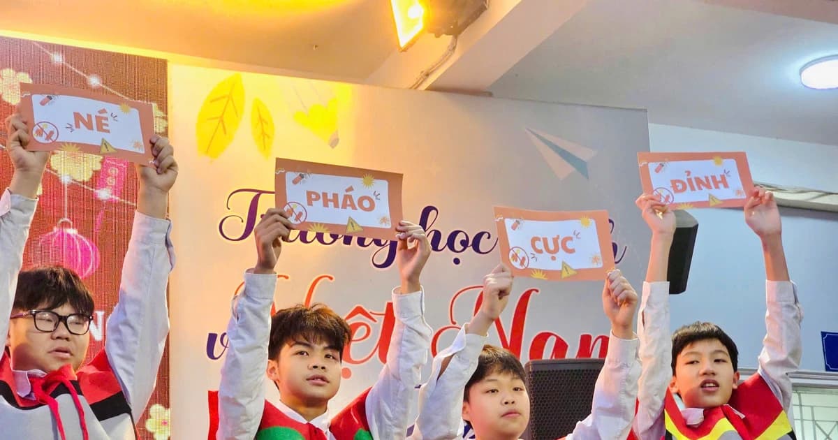 Học sinh lan tỏa 'lá chắn an toàn' trước thềm Tết Nguyên đán