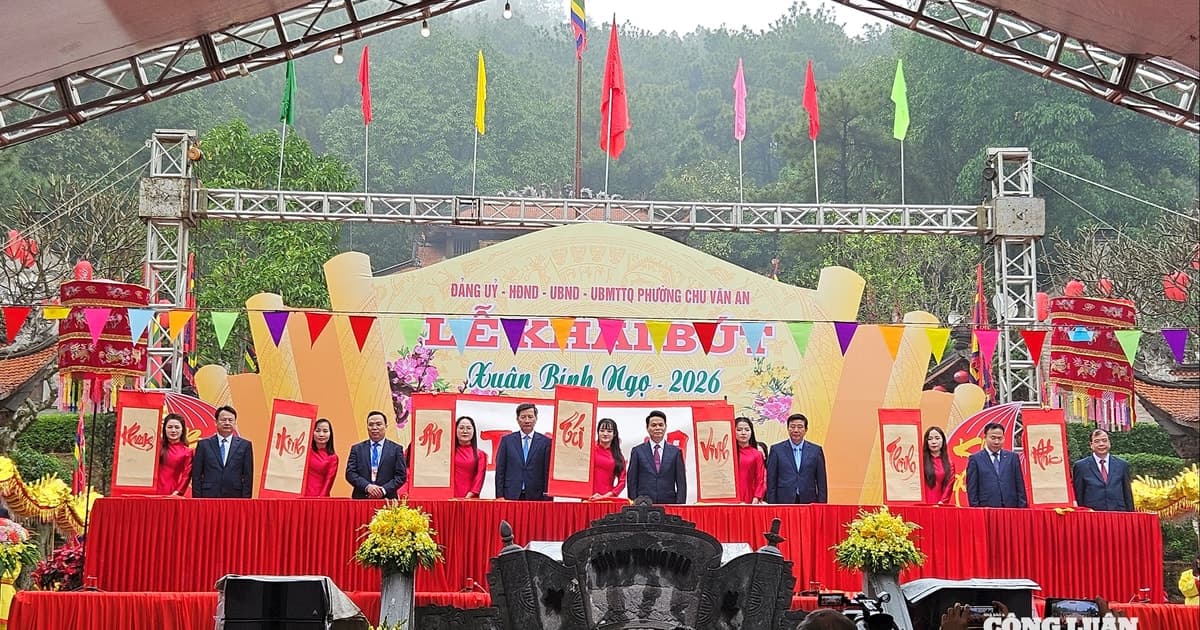 Hải Phòng: Khai bút Xuân Bính Ngọ 2026 tại phường Chu Văn An