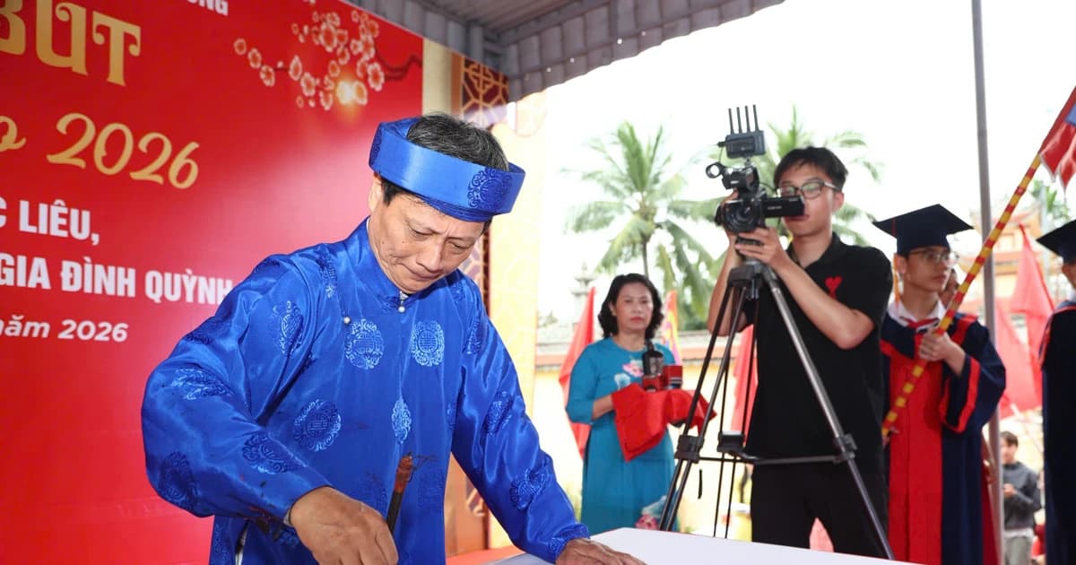 Hải Phòng: Trang trọng Lễ khai bút Xuân tại Đền Tiến sĩ Lê Đức Liêu