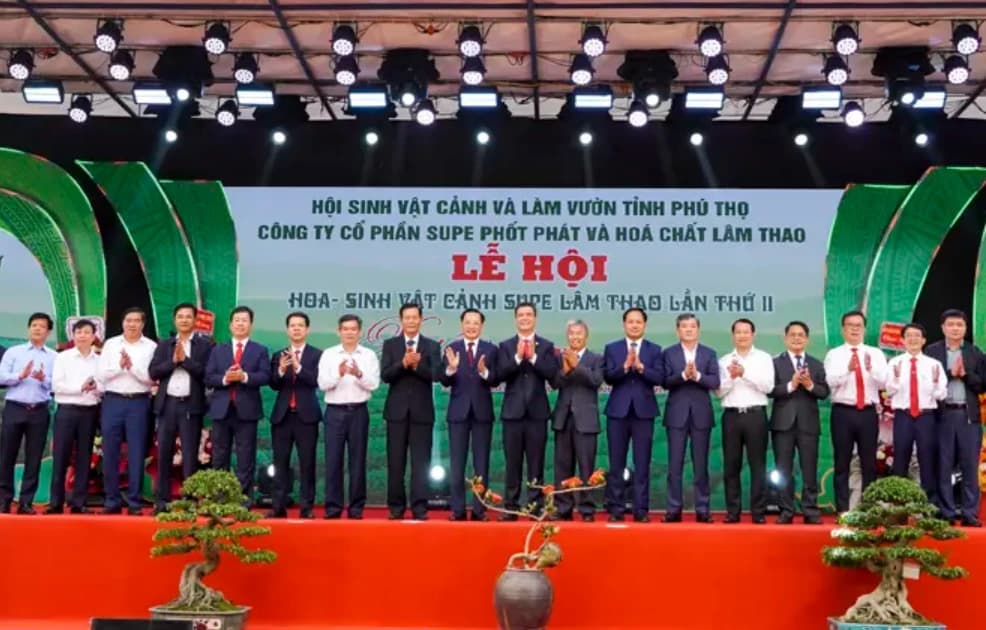 Lễ hội Hoa - Sinh vật cảnh Supe Lâm Thao lan tỏa thông điệp phát triển xanh