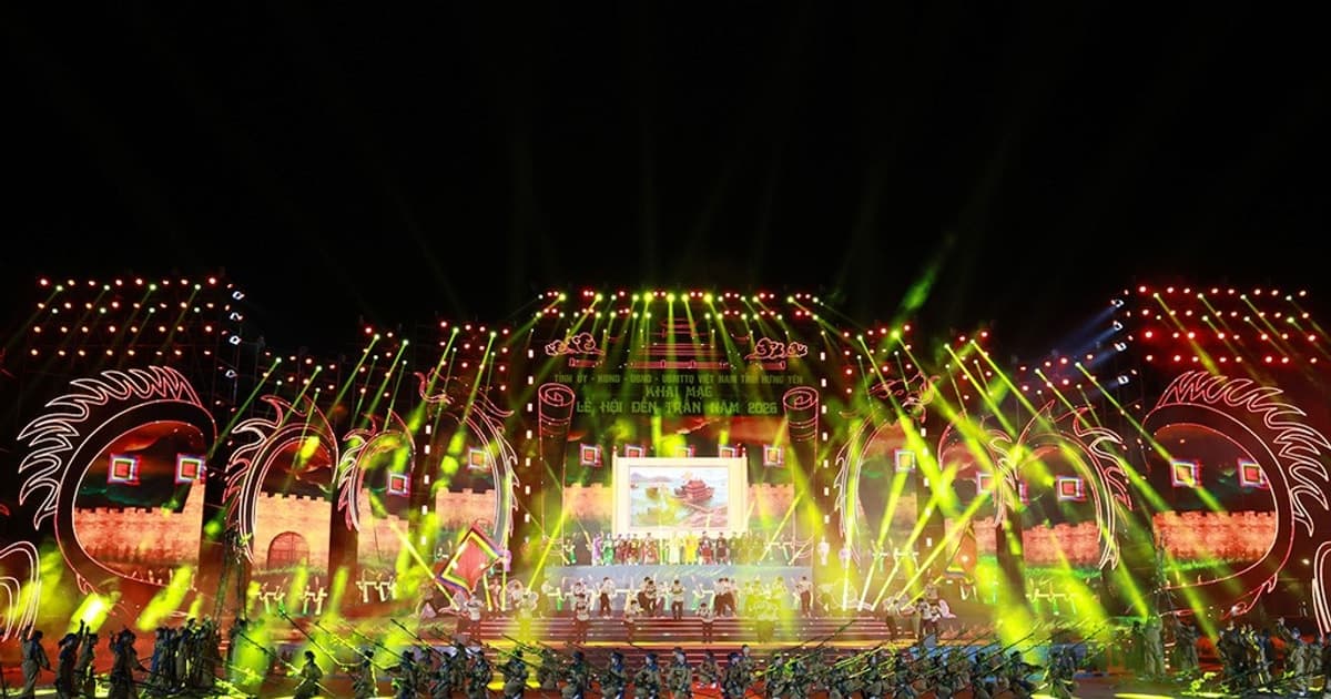 Rực sáng di sản Triều Trần trong đêm khai mạc Lễ hội Đền Trần 2026