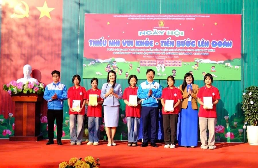 Sôi nổi Ngày hội ‘Thiếu nhi vui khỏe - Tiến bước lên Đoàn’ tại Phú Thọ