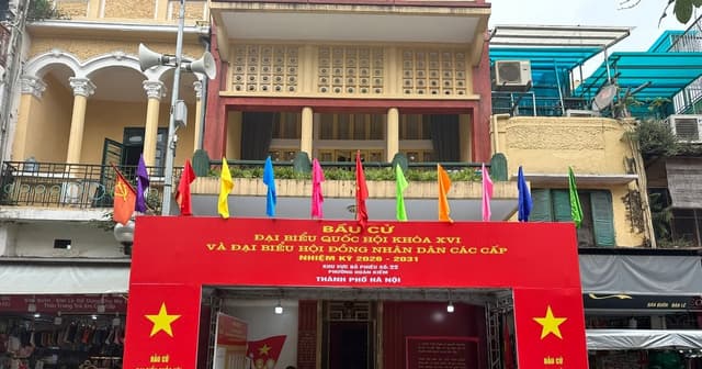 Nhiều di tích tại Hà Nội được chọn làm điểm bỏ phiếu