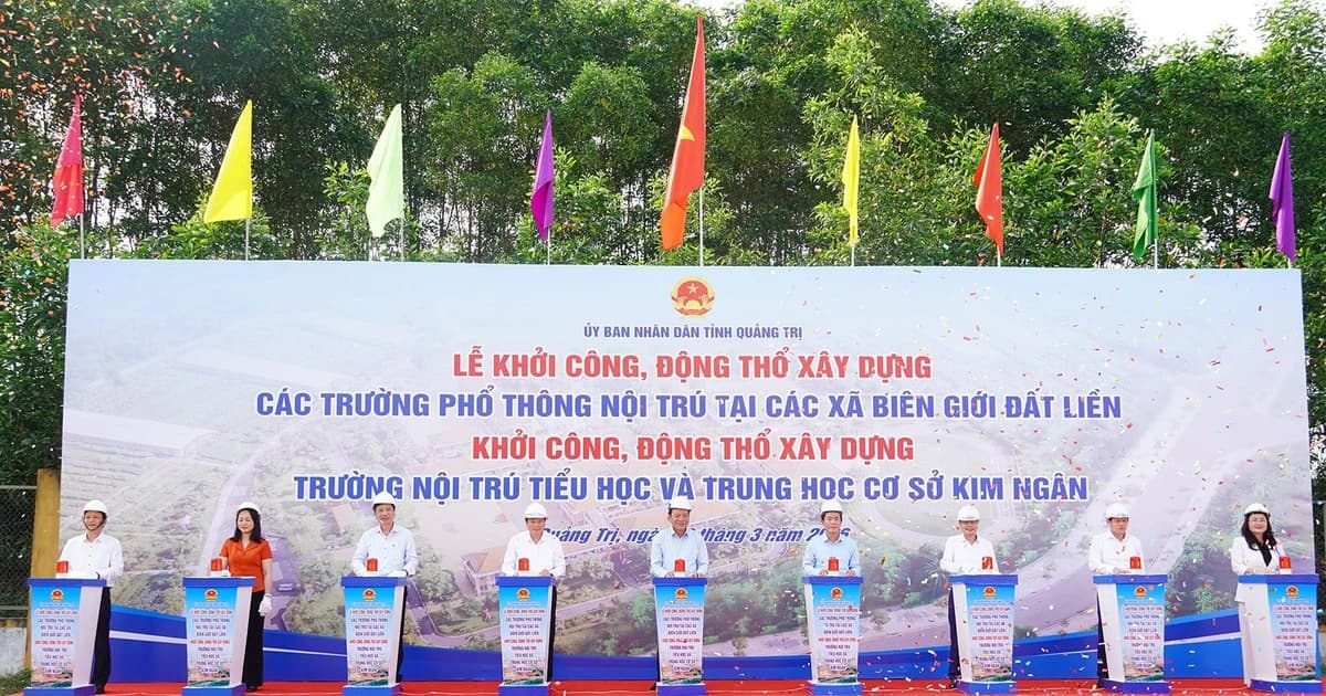 Xây trường nội trú tạo bước chuyển căn bản cho giáo dục vùng khó Quảng Trị