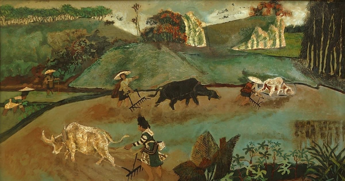 ‘Hồn quê’ qua góc nhìn của họa sĩ Hoàng Sùng