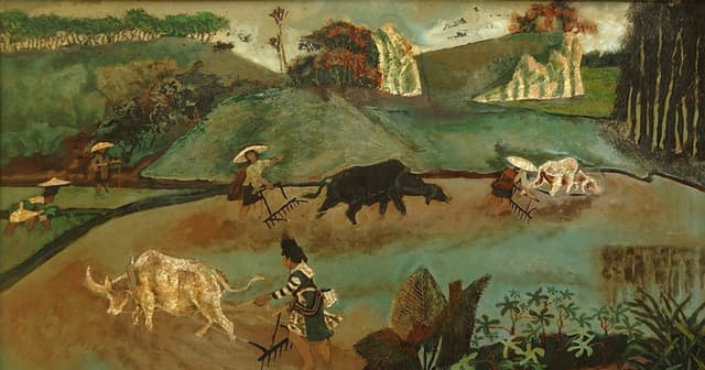 ‘Hồn quê’ qua góc nhìn của họa sĩ Hoàng Sùng