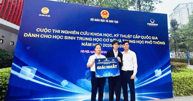 Học sinh Bắc Ninh giành giải Nhất Cuộc thi KHKT quốc gia