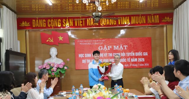 Sở GD&ĐT Hưng Yên gặp mặt, động viên học sinh dự Kỳ thi chọn đội tuyển Olympic