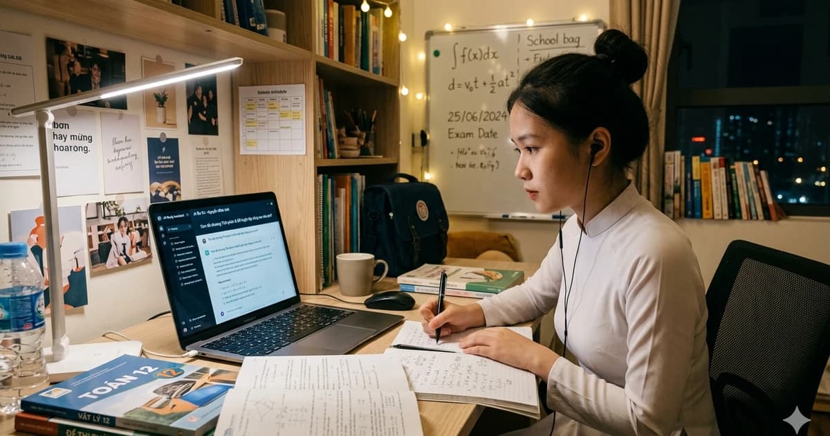 Ôn thi đại học thời AI: Học nhanh nhưng đừng ‘lười nghĩ’