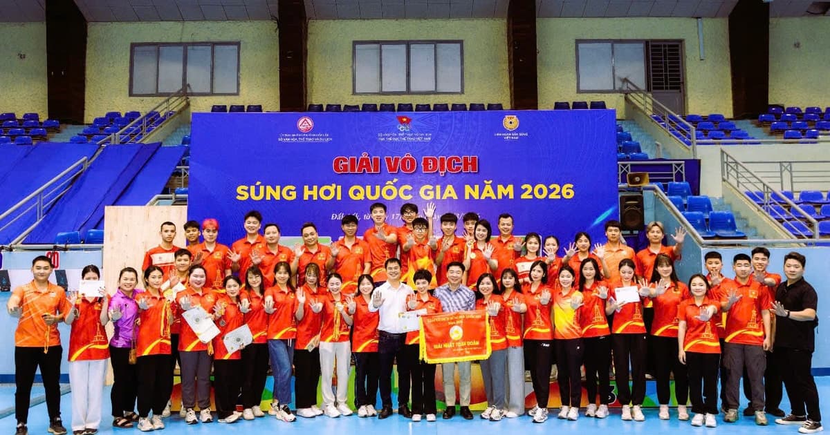 Hà Nội nhất toàn đoàn giải Vô địch súng hơi quốc gia 2026