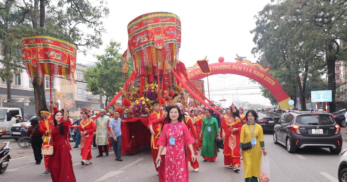 Đặc sắc Lễ rước Mẫu từ đền Ỷ La về đền Hạ năm 2026