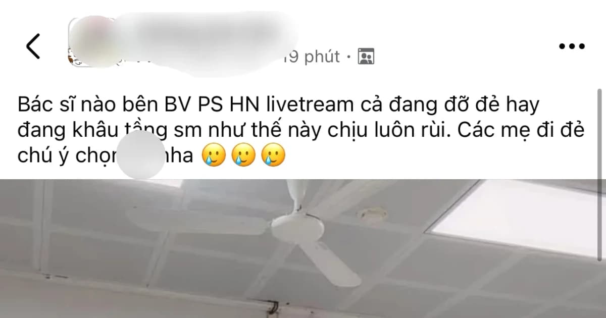 Tranh cãi xung quanh clip bác sĩ 'livestream trong phòng đẻ"