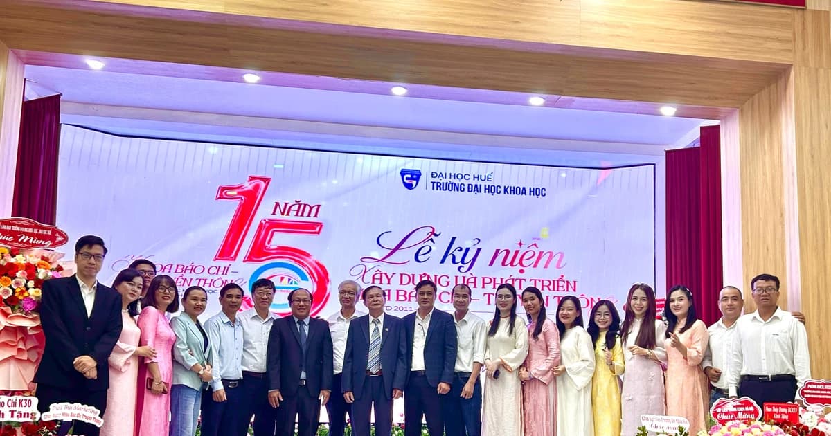 Khoa Báo chí-Truyền thông, Trường Đại học Khoa học Huế kỷ niệm 15 năm thành lập