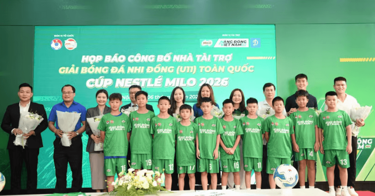24 đội bóng tranh tài tại Giải bóng đá Nhi đồng U11 toàn quốc 2026