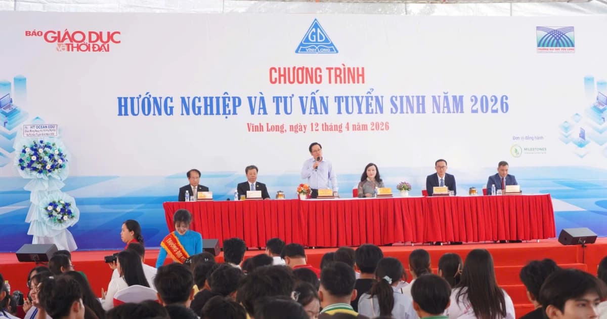 Hơn 3.000 học sinh hào hứng tham dự hướng nghiệp tại Trường ĐH Cửu Long