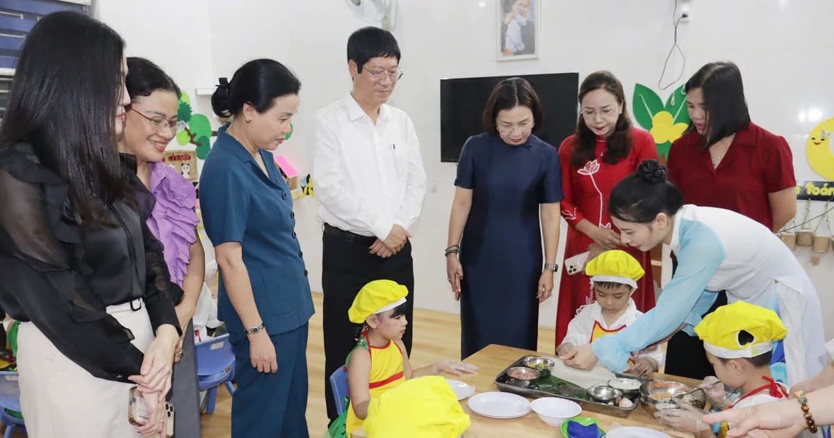 Trẻ mầm non thoả sức khám phá, trải nghiệm món ngon Hải Phòng