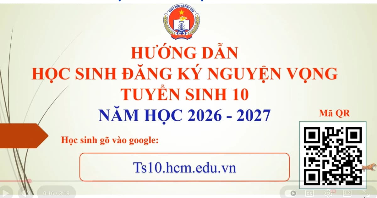 170.000 học sinh TP HCM bắt đầu đăng ký tuyển sinh vào lớp 10 công lập