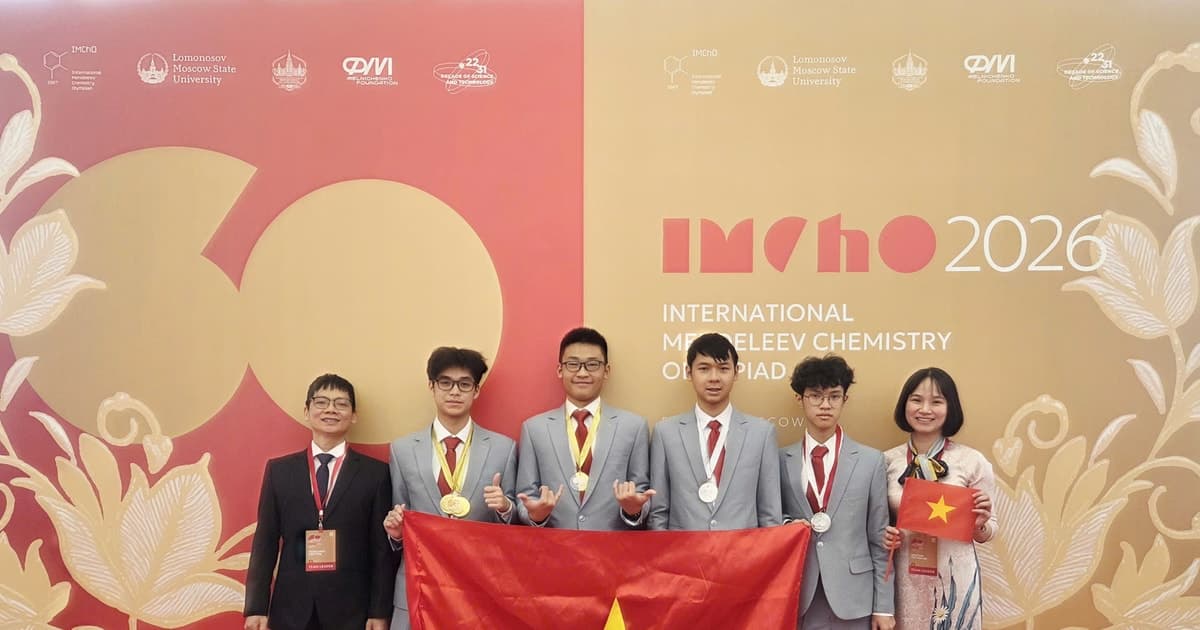 Chinh phục đấu trường hóa học khốc liệt nhất thế giới, Việt Nam lập thành tích 100% có huy chương
