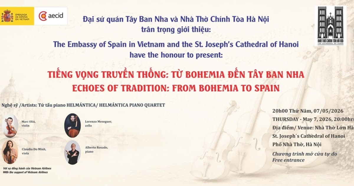 Nhóm Tứ tấu Tây Ban Nha Helmántica sẽ có đêm nhạc miễn phí tại Hà Nội