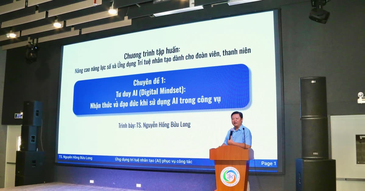 Cán bộ Đoàn - Hội học AI dẫn dắt chuyển đổi số