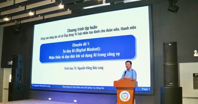 Cán bộ Đoàn - Hội học AI dẫn dắt chuyển đổi số
