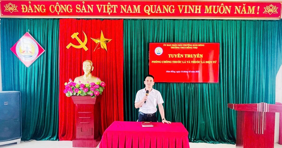 Chung tay giữ môi trường học đường không khói thuốc ở Thanh Hóa
