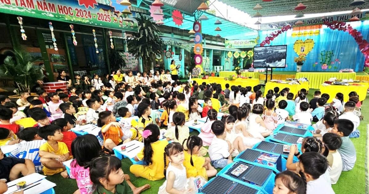 Nhiều hoạt động mừng sinh nhật Bác tại Trường Mầm non ở An Giang