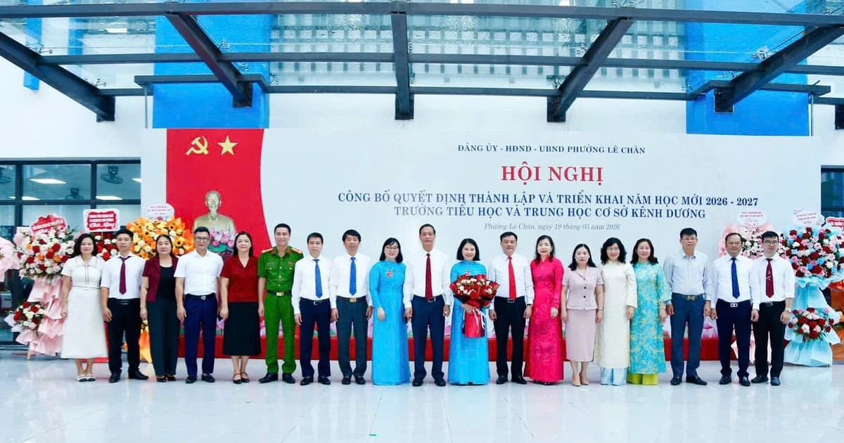Thành lập Trường Kênh Dương, hoàn thiện mạng lưới giáo dục phường Lê Chân