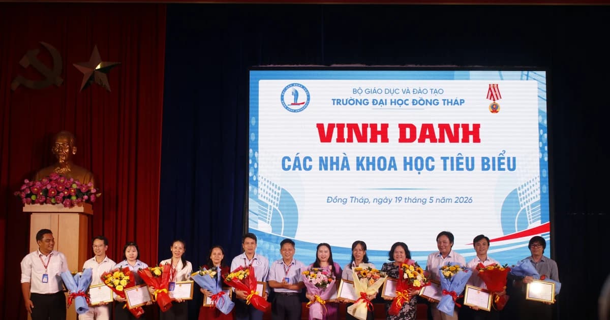 Trường ĐH Đồng Tháp vinh danh nhà khoa học, giảng viên, sinh viên NCKH tiêu biểu