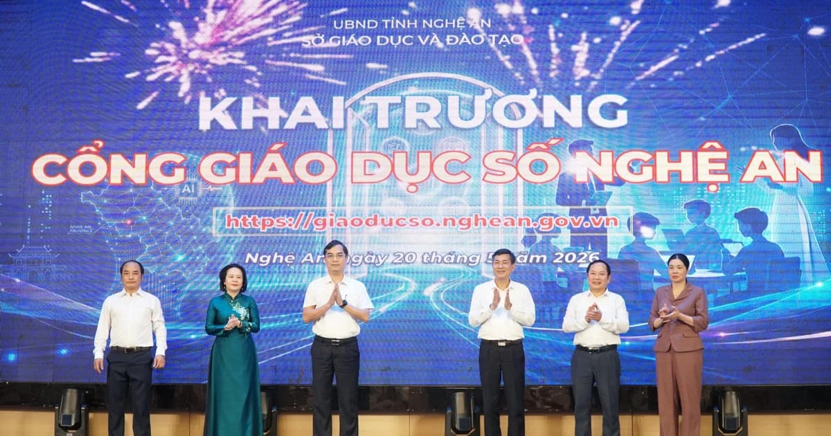 Khai trương Cổng Giáo dục số Nghệ An - đột phá quản trị giáo dục bằng dữ liệu