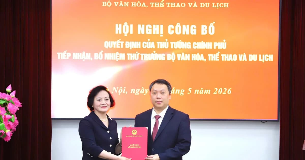 Trao quyết định bổ nhiệm ông Nguyễn Huy Dũng giữ chức Thứ trưởng Bộ VHTT&DL