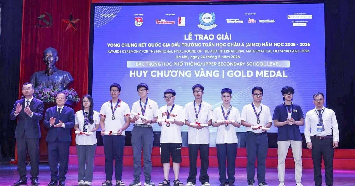 13 học sinh Cao Bằng đoạt huy chương tại Đấu trường Toán học châu Á