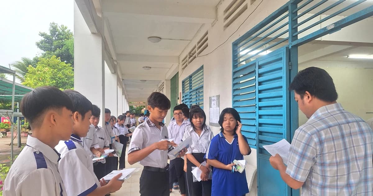 Hơn 39.500 thí sinh An Giang vượt chặng cuối kỳ thi vào lớp 10 hệ không chuyên