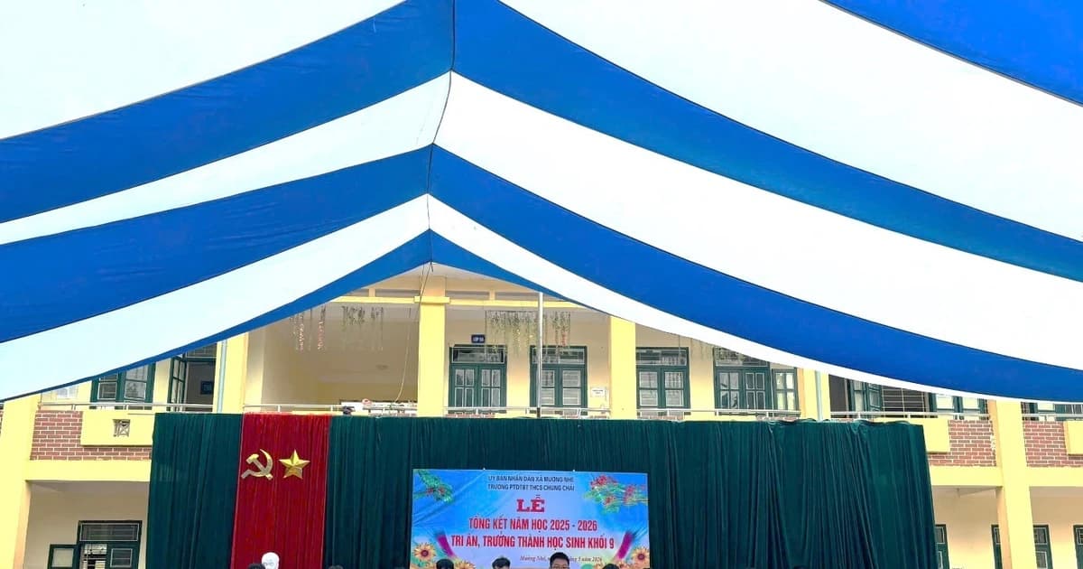 Trường PTDTBT THCS Chung Chải khép lại năm học bằng những dấu ấn yêu thương