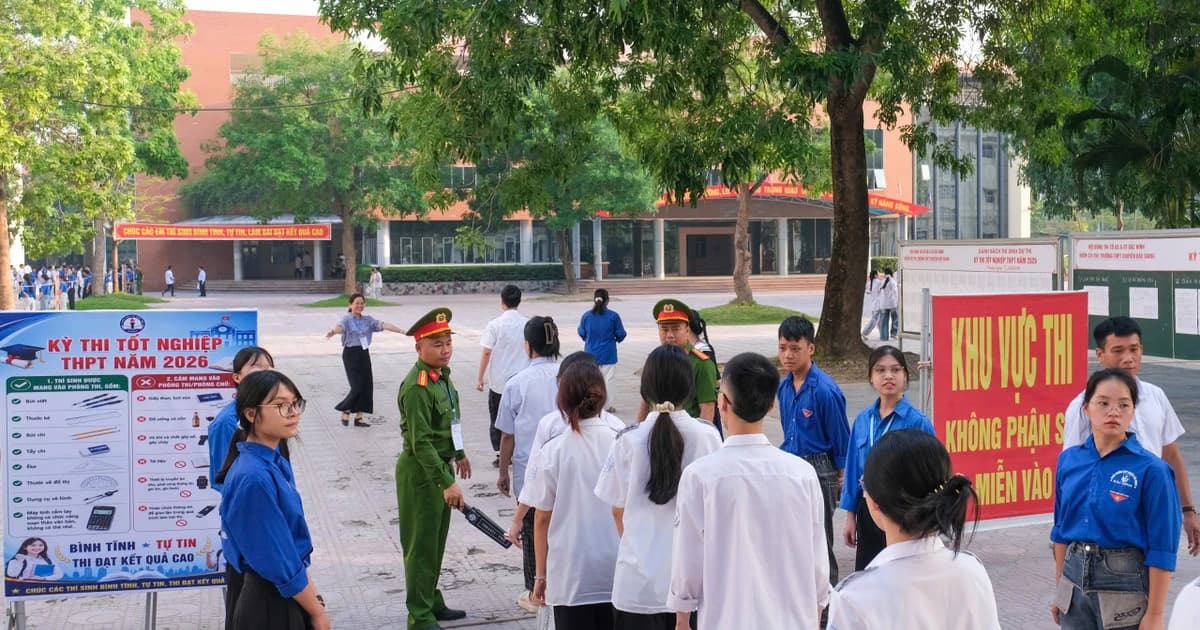 Máy quét cầm tay góp phần bảo đảm kỳ thi tốt nghiệp THPT an toàn, công bằng