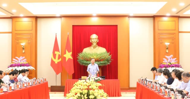 Tổng Bí thư, Chủ tịch nước Tô Lâm chủ trì buổi làm việc về giáo dục, đào tạo