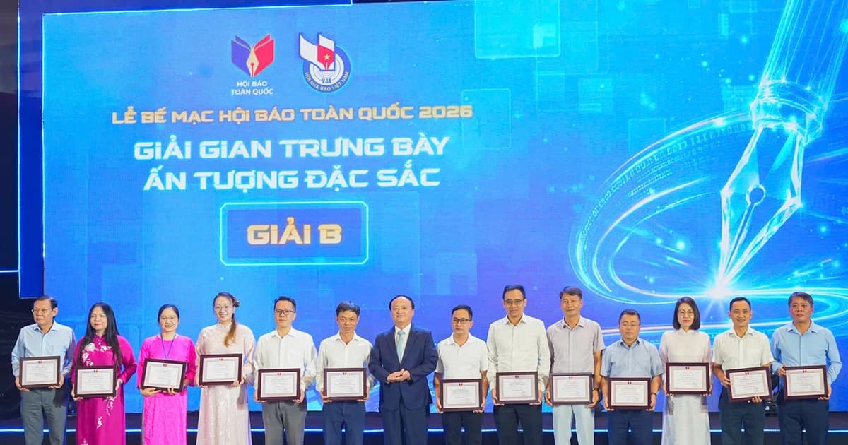 Báo Giáo dục và Thời đại đoạt giải B Gian trưng bày ấn tượng đặc sắc Hội Báo toàn quốc 2026