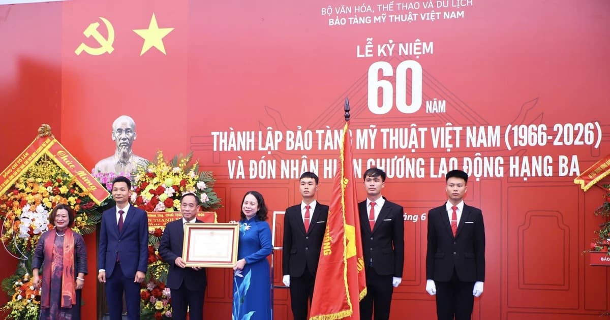 Bảo tàng Mỹ thuật Việt Nam nhận Huân chương Lao động hạng Ba nhân dịp 60 năm thành lập