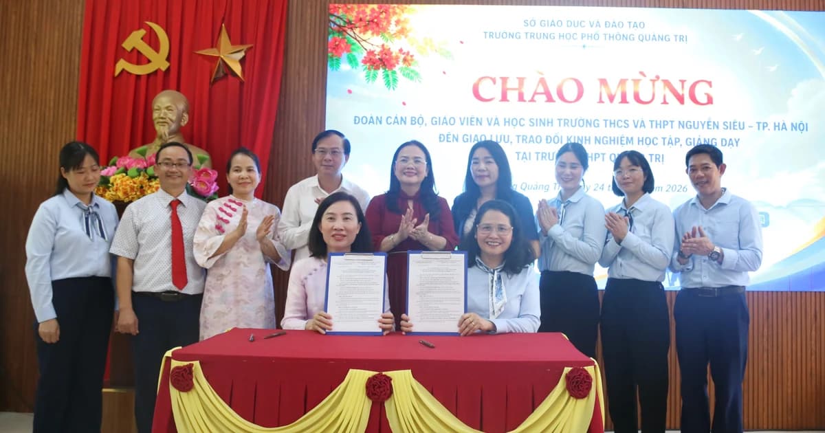 Nhịp cầu giáo dục nối Hà Nội với miền 'đất lửa' Quảng Trị