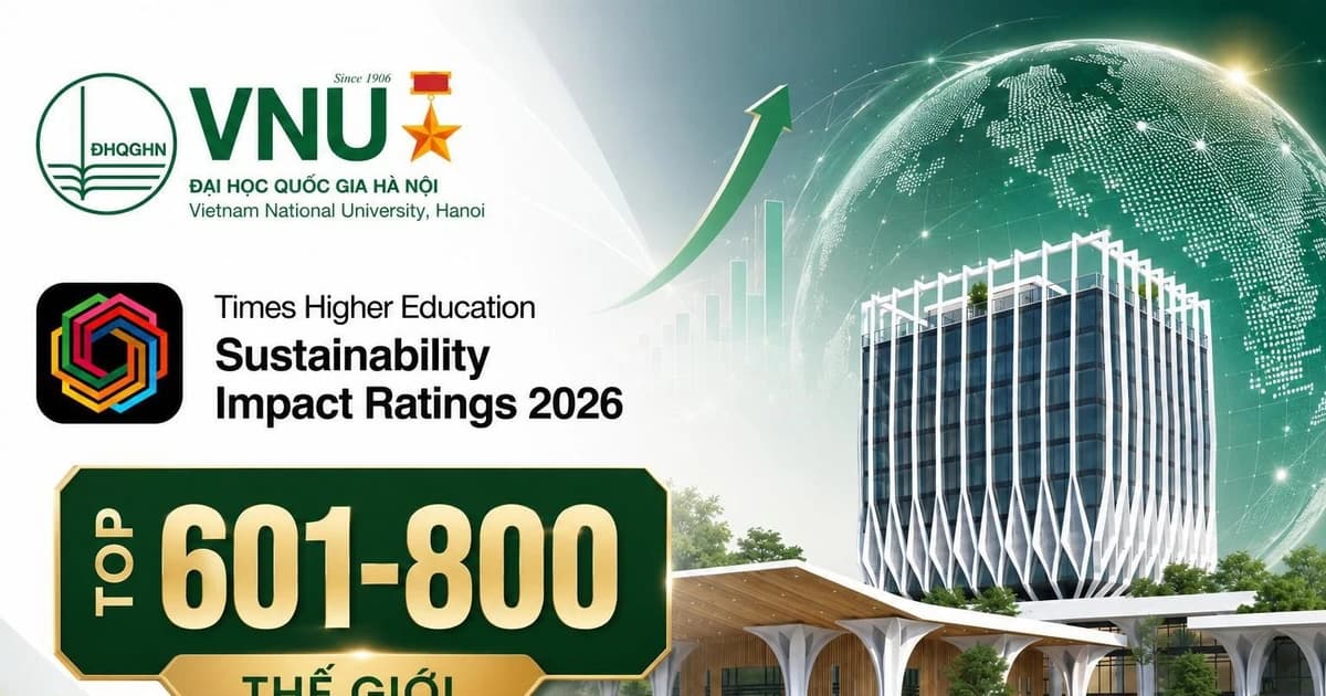 Đại học Quốc gia Hà Nội tăng thứ hạng trong Bảng đánh giá THE Impact Rating 2026