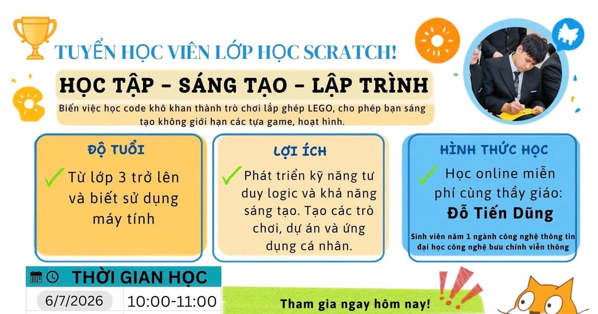 Học sinh Hà Nội vào vai kỹ sư robot trong trại hè miễn phí