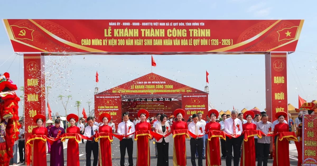 Khánh thành tuyến đường nối Khu lăng mộ vua Trần với Khu lưu niệm Lê Quý Đôn ở Hưng Yên