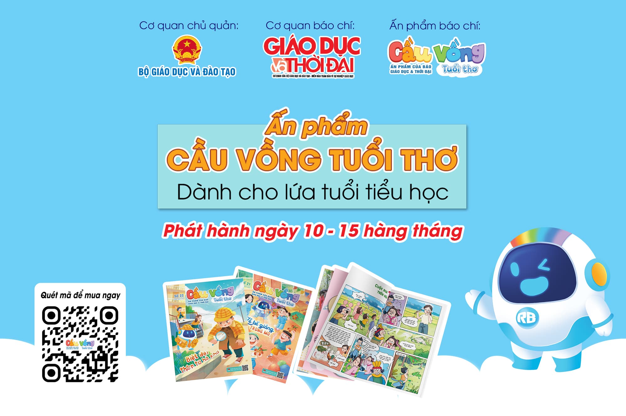 Cầu Vồng Tuổi thơ điều chỉnh giá bìa nâng cấp nội dung ấn phẩm năm học 2026-2027