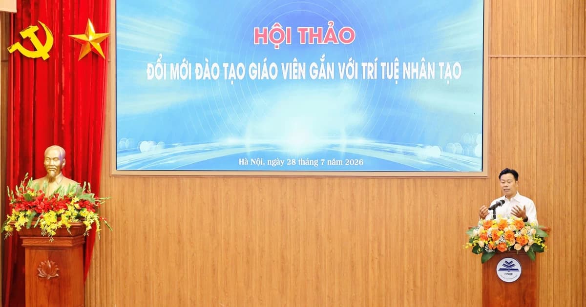 Đổi mới đào tạo giáo viên gắn với trí tuệ nhân tạo