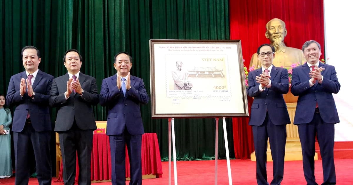 Phát hành bộ tem đặc biệt kỷ niệm 300 năm Ngày sinh Danh nhân văn hóa Lê Quý Đôn