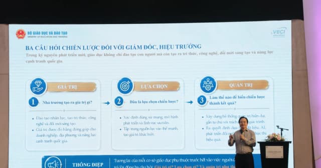 Hiệu trưởng phải kiến tạo giá trị, không chỉ quản lý nhà trường